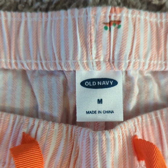 Striped Pink Bottoms with Fun Print - Picture 2 of 4